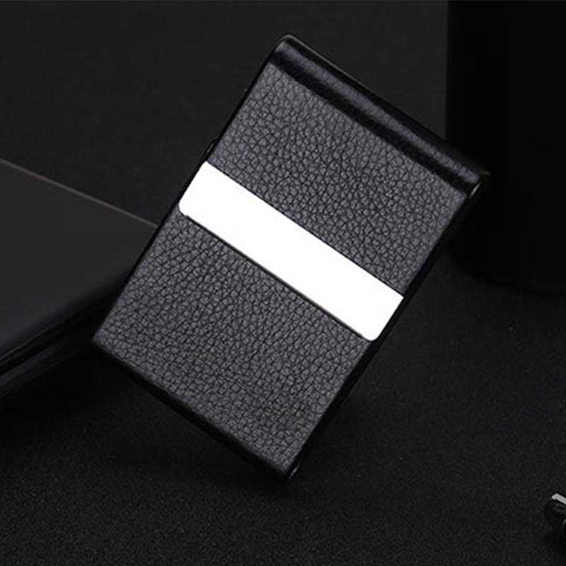 FOCUS Kotak Bungkus Rokok Elegan Leather Cigarette Case - B650925-Hitam