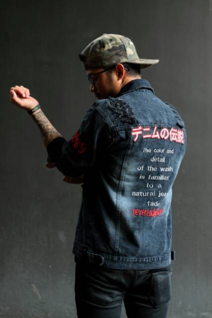 LEGEND OF DENIM™ | Jaket Jeans NEW Ripped Destroy Japanese Series J-11