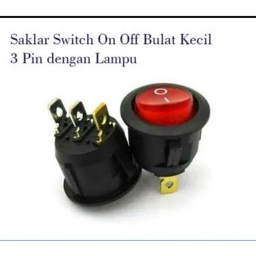 Saklar Bulat On Off 3 Kaki MTTU