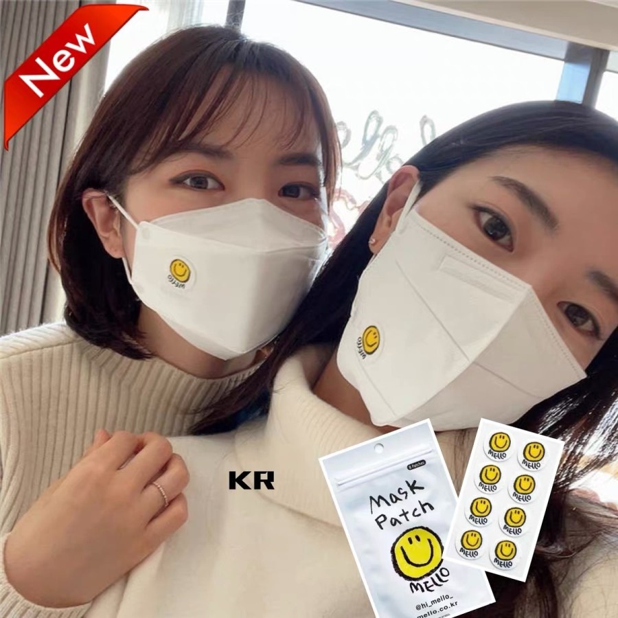 Sticker Masker Motif Aromatherapy Lemon / Mint Korea Mask Patch Stiker Motif