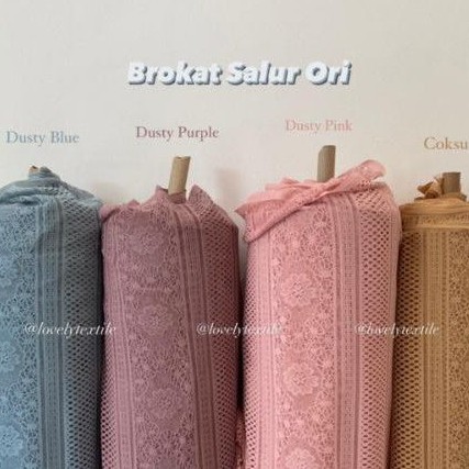 Kain Kebaya Brokat Kain Brokat Meteran Kain Brokat Motif Salur Ori
