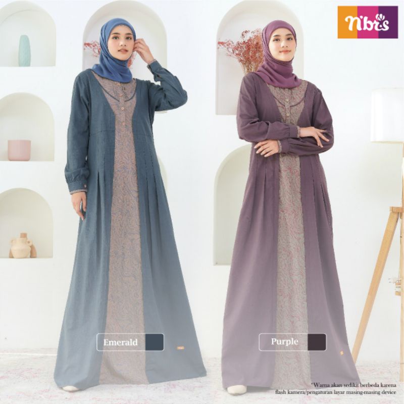 Baju Gamis Nibras nbrs NB b103