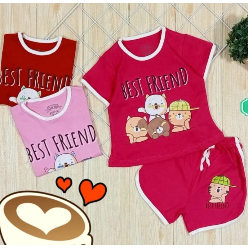 Baju Anak Perempuan Setelan Cewek CIN HO Karakter 3-12 bulan