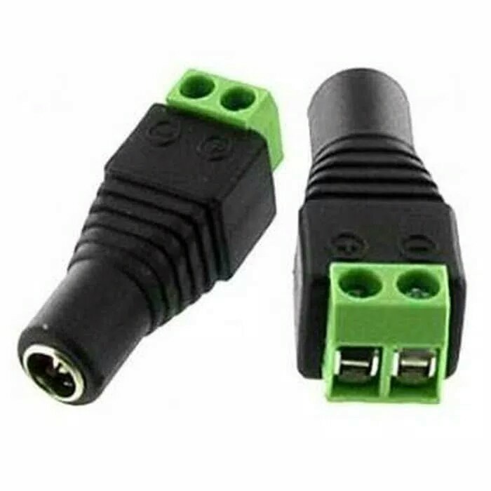 JACK DC CONNECTOR FEMALE - Konektor DC Female untuk kabel power Coaxial ke Kamera CCTV