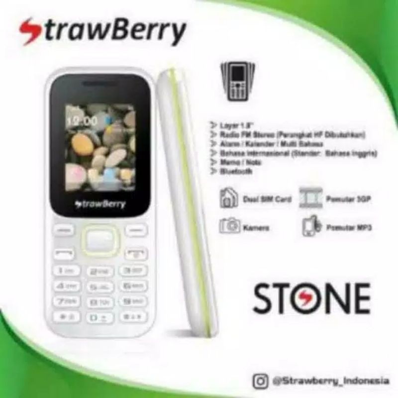 strawberry st11 strawberry stone berkamera 2sim internet hp murah
