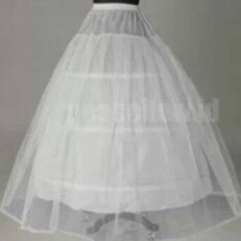 PERTIKUT PENGEMBANG GAUN RING 4 DENGAN BAHAN SATEN PREMIUM/petticoat ring 4