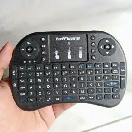 Keyboard Mini Wireless 2.4GHz Dengan Touchpad Fungsi Mouse i8