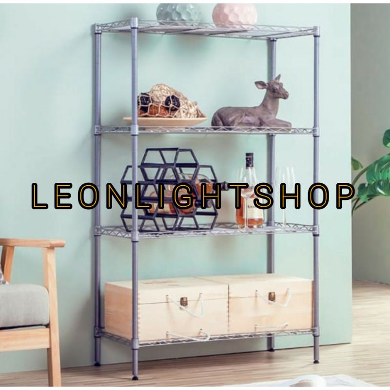 KRISBOW RAK BESI PENYIMPANAN SERBAGUNA 4&amp;5TINGKAT PUTIH/ACE HOUSEHOLD WIRESHELVING 4TIER/ACE RAKBESI