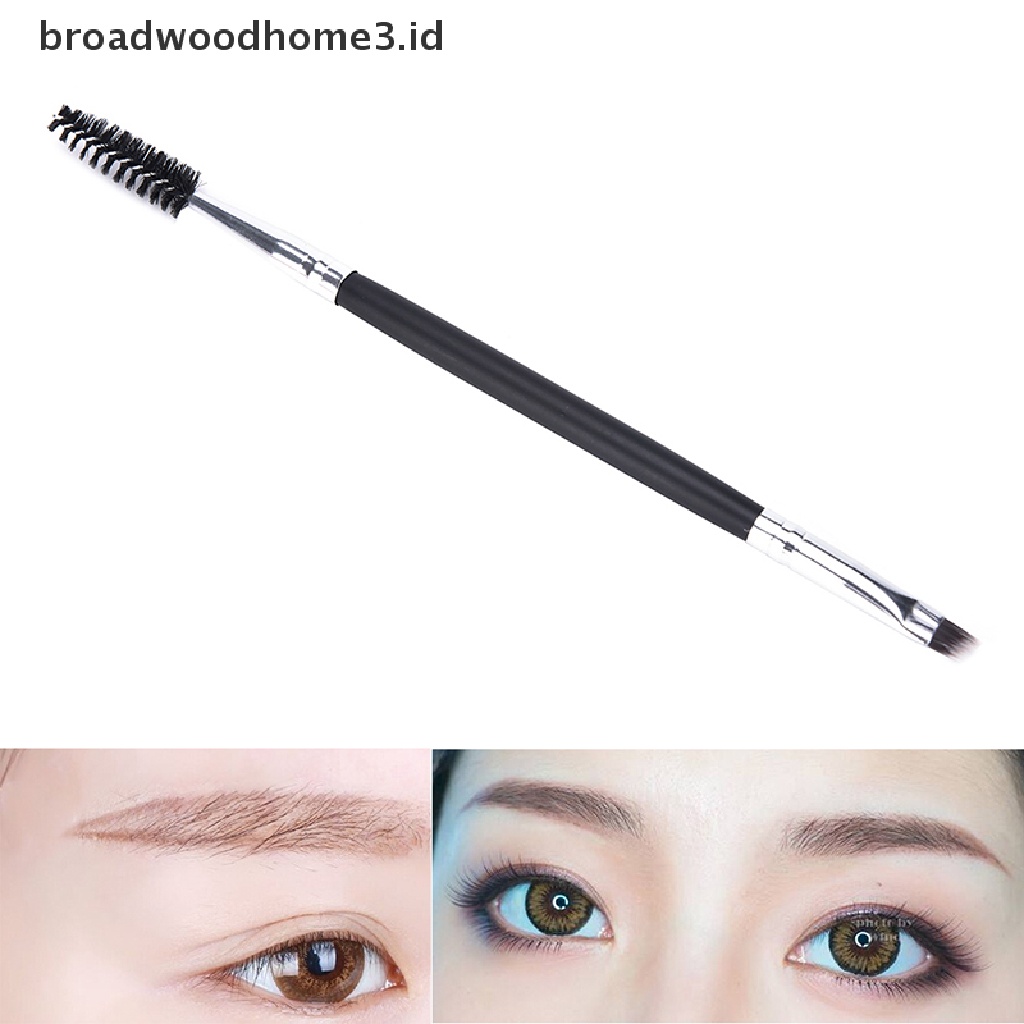 1 Pack Makeup Tool Handle Dual Brow Brush Hot Double Eyebrow Brush EyeBrow Penci