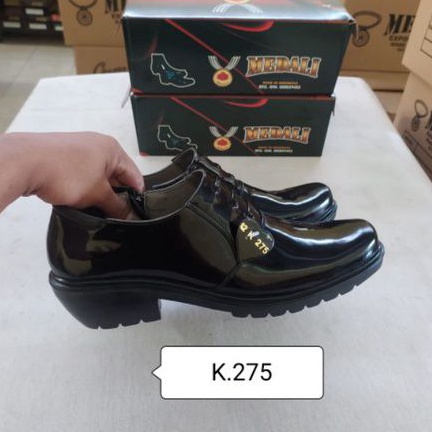 Sepatu kulit PDH Polri TNI security guard PNS sepatu kerja formal tampil lebih keren