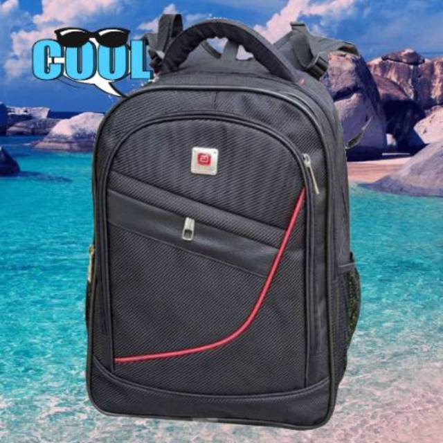 Tas Ransel Pria Laptop hitam 5533 Tas Ransel Wanita Backpack Cewek Ransel Pria Ransel Kasual Perjalanan Sekolah Laptop Pria Multifungsi Tahan Air Tas Oxford Ransel Olahraga Luar Ruangan Hitam