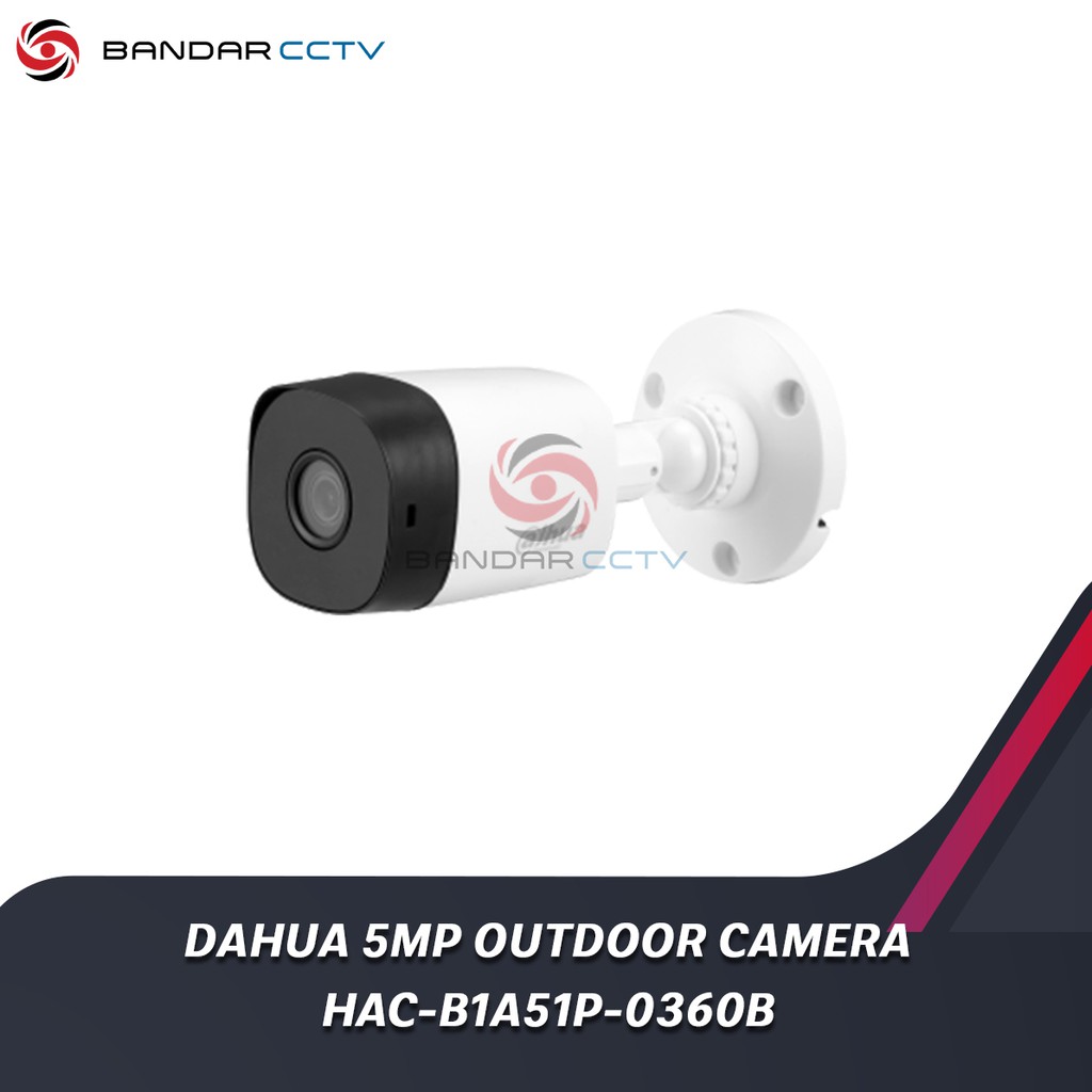 CCTV Dahua Outdoor Camera 5MP HAC B1A51P 0360B