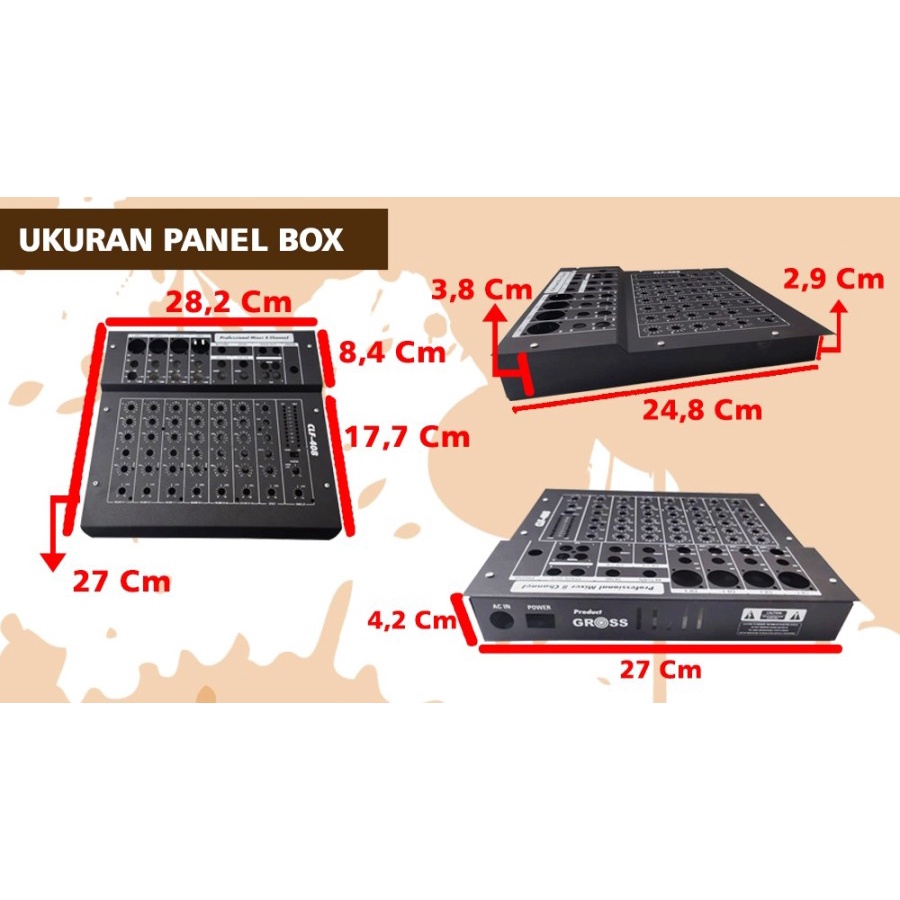 Box Profesional Mixer 8 Channel ( CLF 408 )