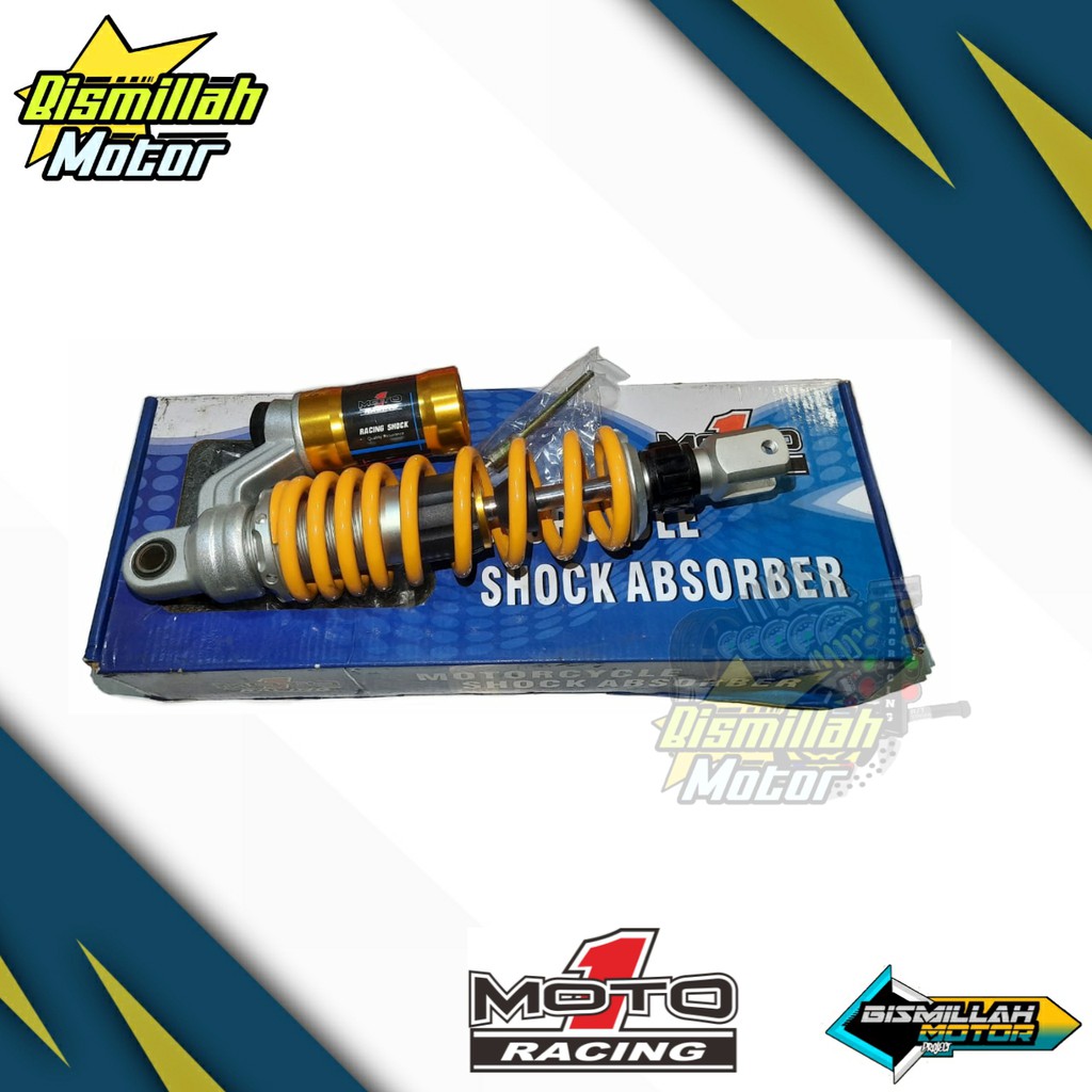 SHOCK SKOK MOTO 1 MATIC 305MM TABUNG ATAS DOUBLE CLICK YELLOW