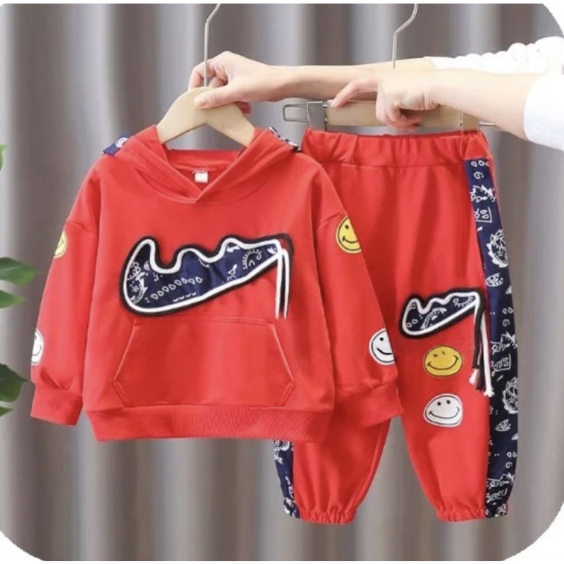 setelan anak setelan sweater dan celana joger anak 1-5 tahun grosir