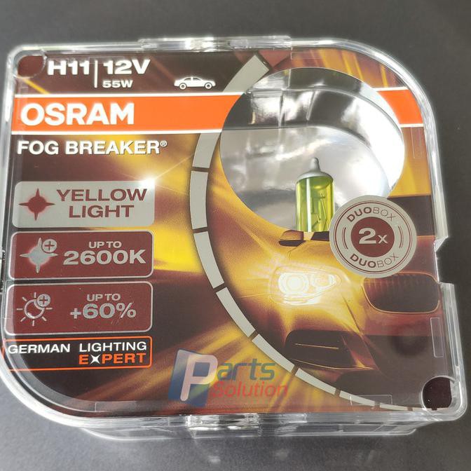 Bohlam Lampu Kuning OSRAM H11 FBR Fog Breaker 12V 55W