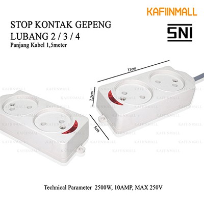 STOP KONTAK 2,3,4 LUBANG PANJANG 1,5M + KABEL / STOP KONTAK KABEL / Colokan listrik