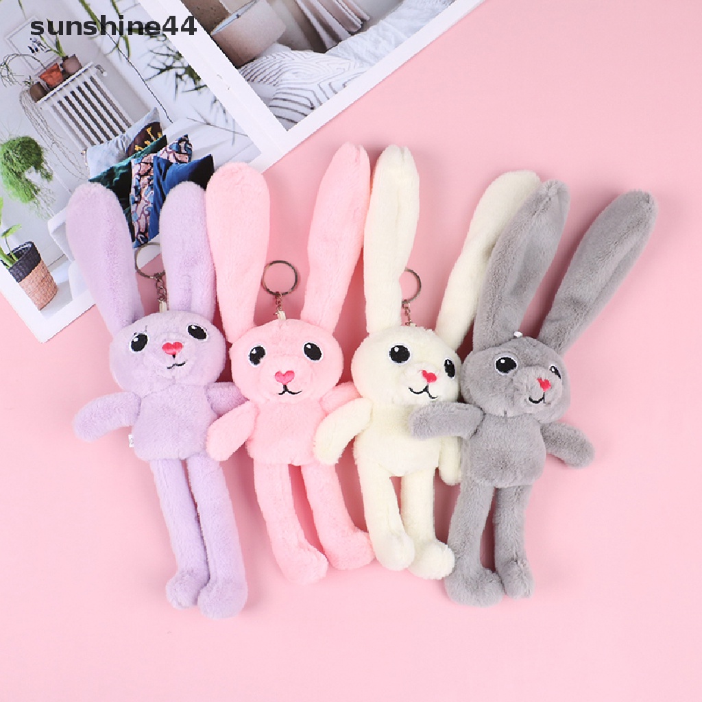 Sunshine Gantungan Kunci Boneka Plush Kelinci Kartun Untuk Hadiah Pasangan