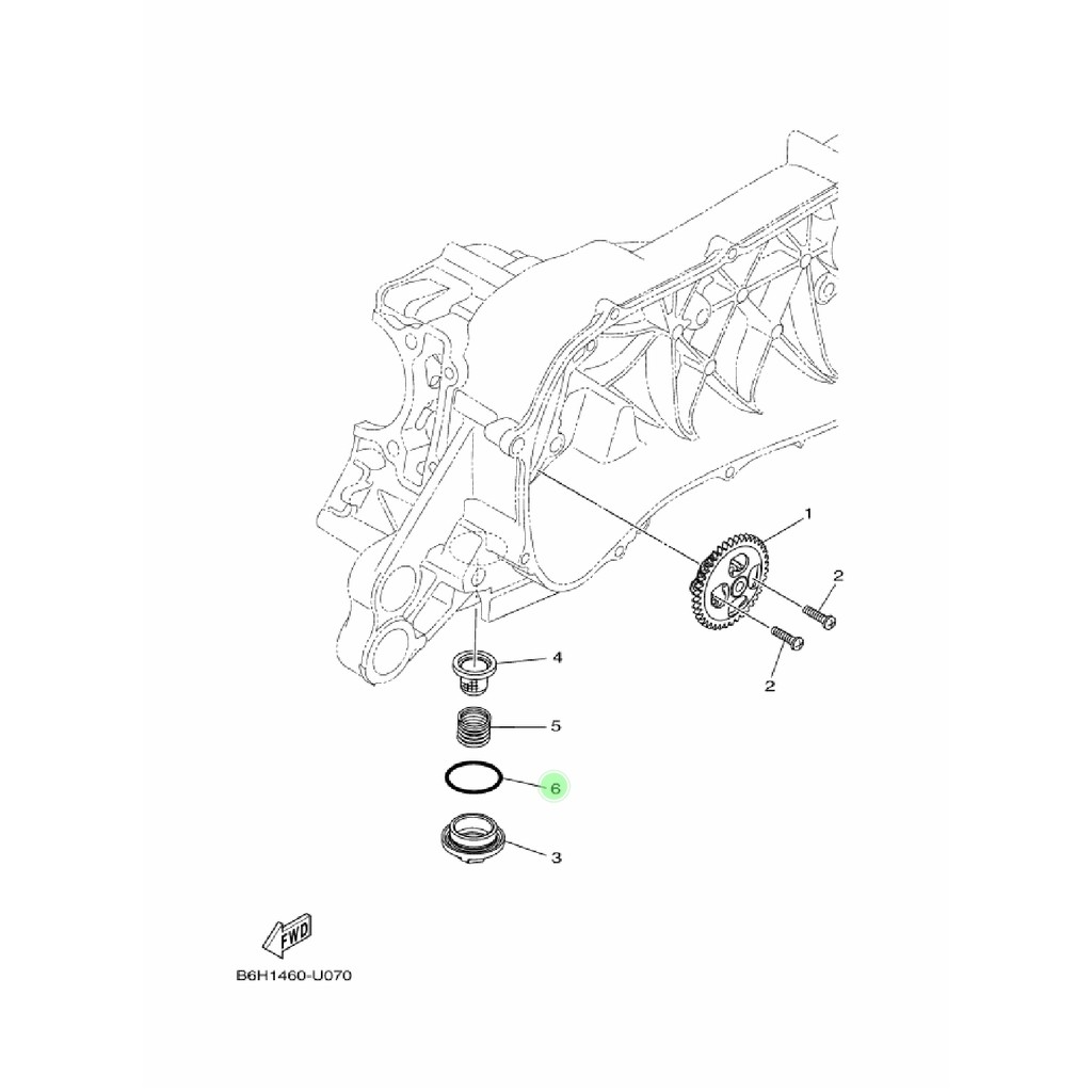 KARET ORING O RING TUTUP BAUT BUANGAN OLI BAWAH XEON KARBU RC GT AEROX 125 155 LEXI 93210-29800