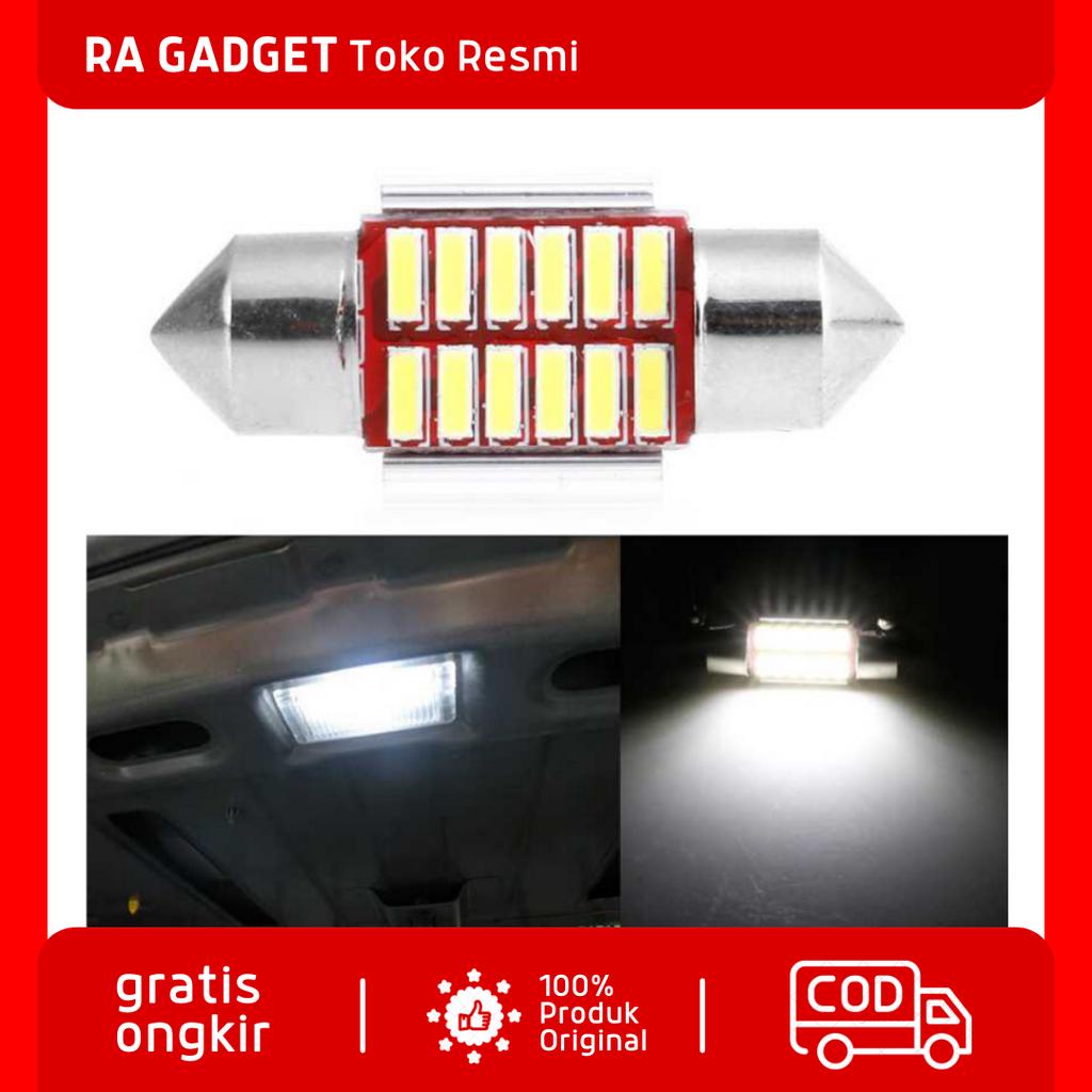 Lampu Interior Mobil Kabin Canbus 4014 Cool White 1 PCS / Lampu Kabin Plafon Plapon Atap Terang LED 