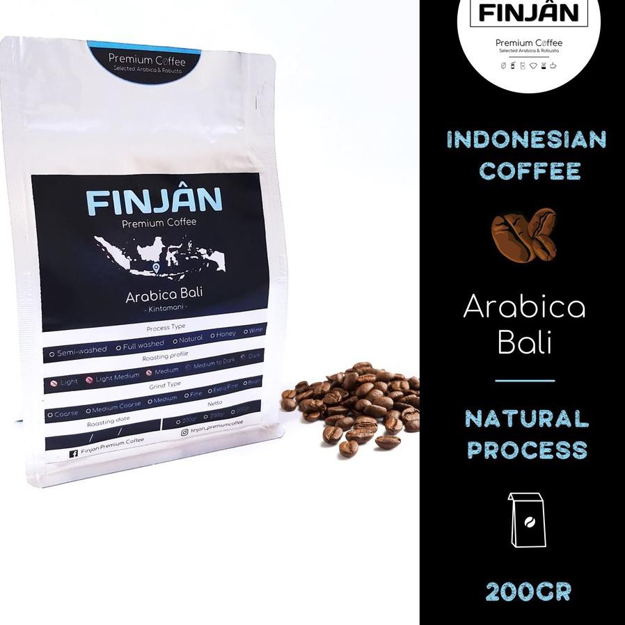 

TERBARU Ⓜ Kopi Arabika Bali Kintamani | Natural Process 200g-500g | Finjan Premiun Coffee;