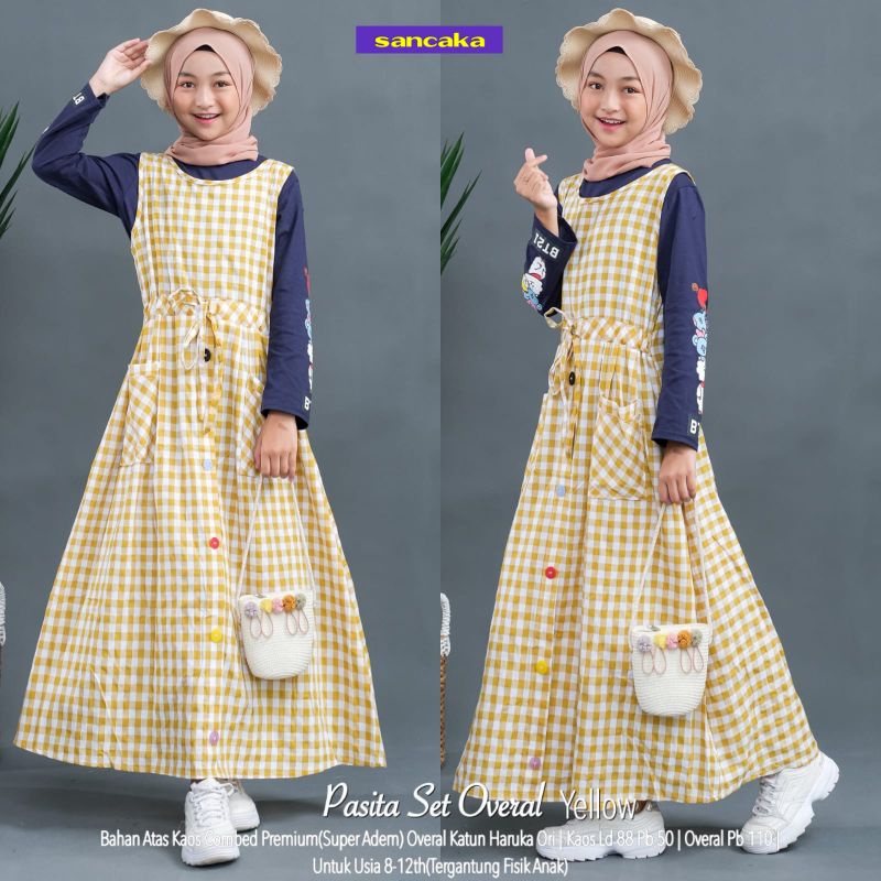 SALE Gamis anak pasita overall by Sancaka