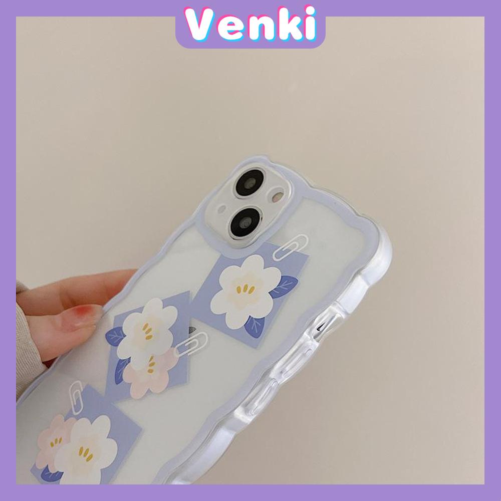 iPhone Case Silicone Soft Case Clear Case Wave Non-Slip Shockproof Camera Full Coverage Protection Flower Simple For iPhone 13 Pro Max iPhone 12 Pro Max iPhone 11 iPhone 7 Plus