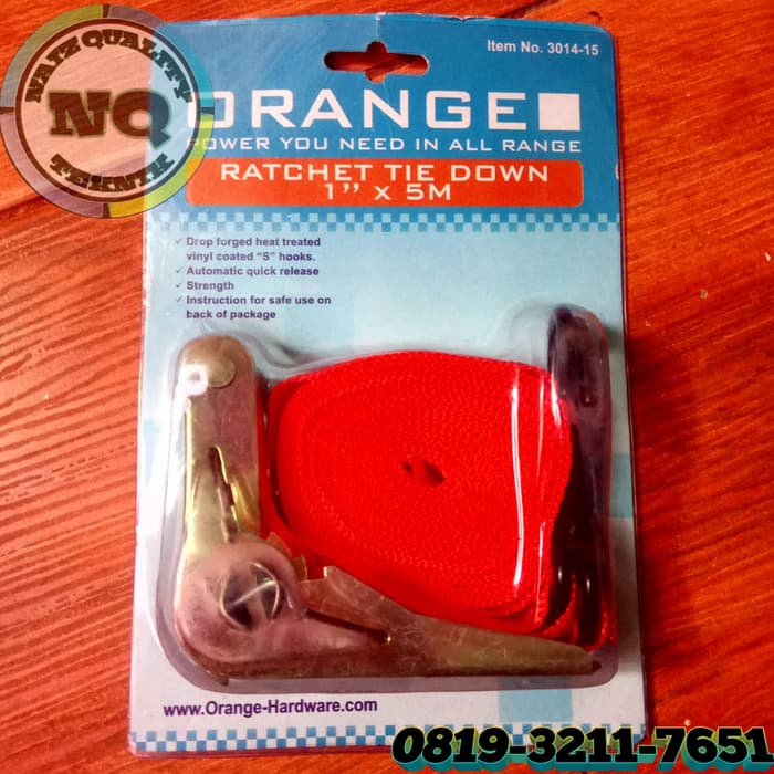 

Tali Pengikat Barang 25 Mm X 5 M Webbing Cargo