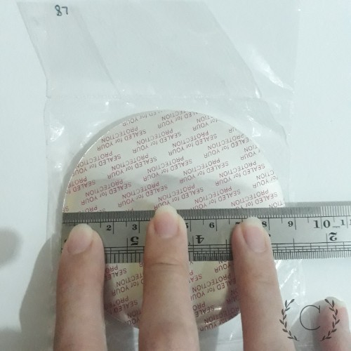 RB Aluminium foil seal 87 mm segel toples konduksi tutup botol alu