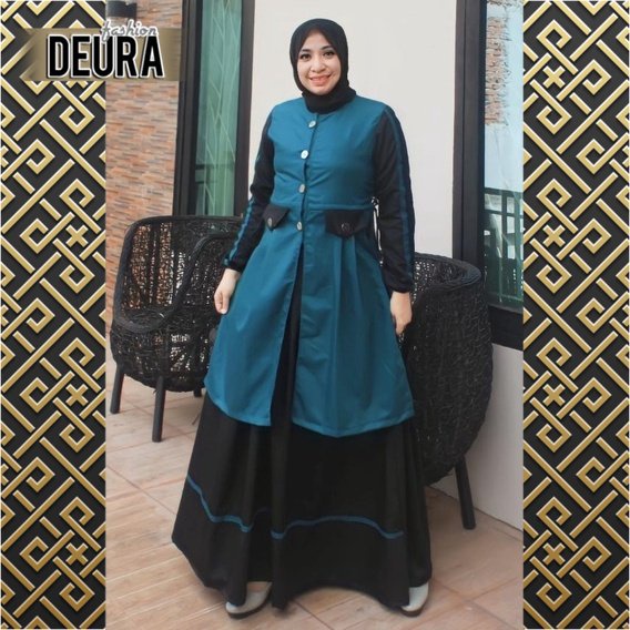 Setelan Rok DEURA D288 / Setelan Remaja Tunik Bawahan Rok / Setelan Rok Dinas / Set Rok Wanita