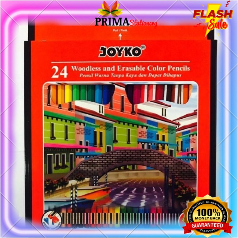 

Pensil Warna Joyko 12 Warna/Colours Panjang - Hexagonal / Pensil Warna Joyko 24 Warna/Colours Panjang