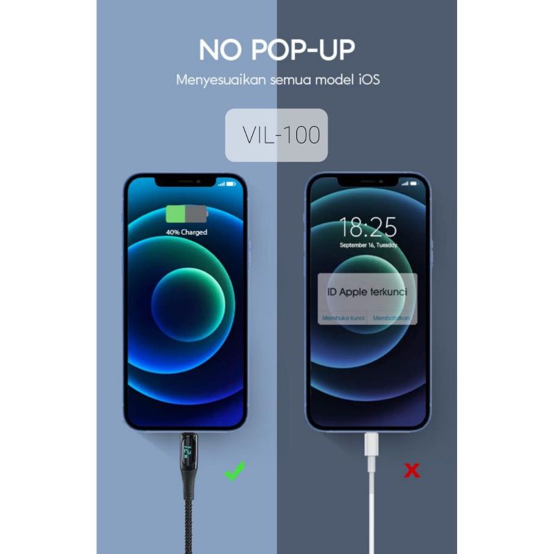 KABEL CHARGER VIVAN VIL100 Lightning