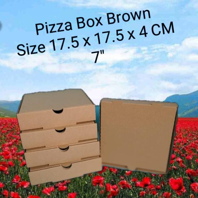 

Pizza Box Brown 7" ( 50Pcs/Pack )