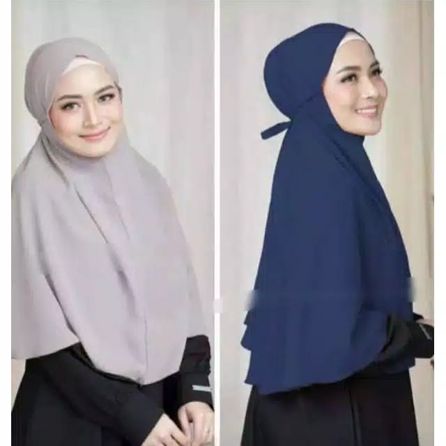 Termurah Big Size Hijab Bergo tanpa pet | Shopee Indonesia