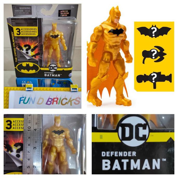 Spin Master The Caped Crusader Defender Batman 4 Inch