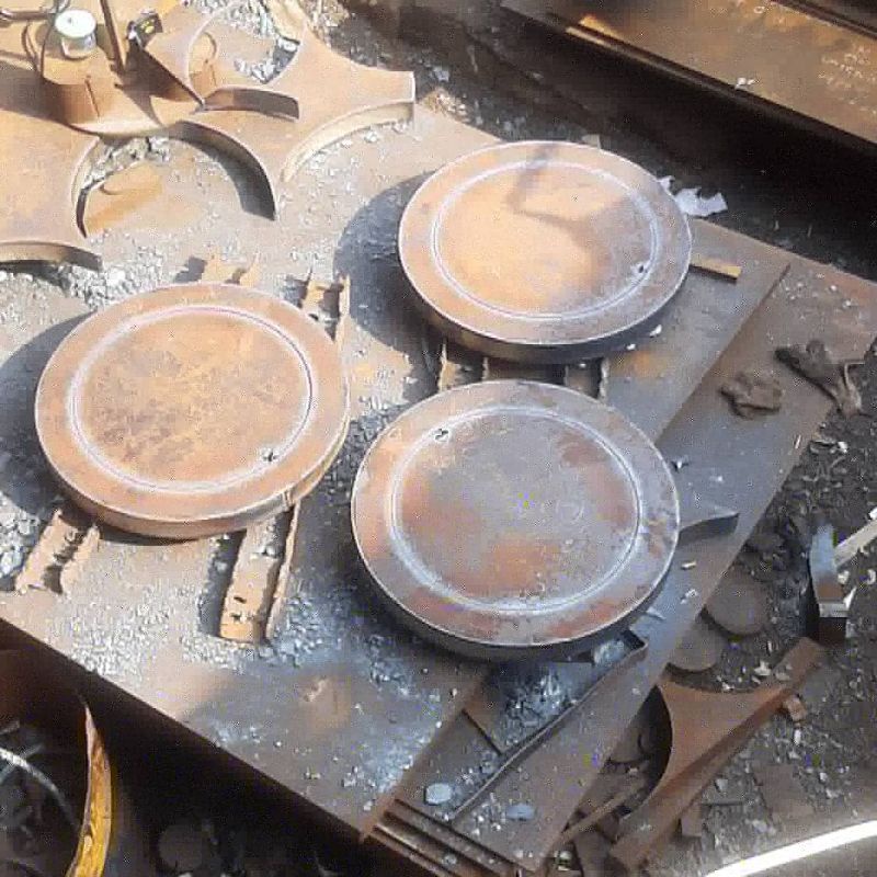 plat besi 3 mm x Diameter 300 mm | lubang 60 mm