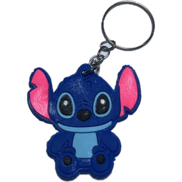 PEACH - Gantungan Kunci Karakter Unik Keychain PVC Souvenir / Souvenir Gantungan Kunci Karakter Lucu G210-Stitch