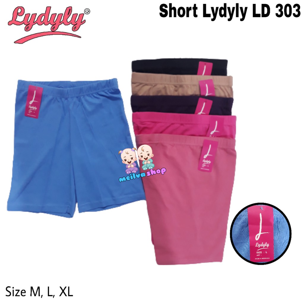 (3pcs) Celana Short LYDYLY LD 303 | Street lydyly | celana pendek dalam stretch LD 303