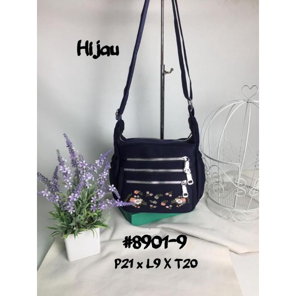 Tas selempang T'faustine  bordir bunga 8901-9/8901-5