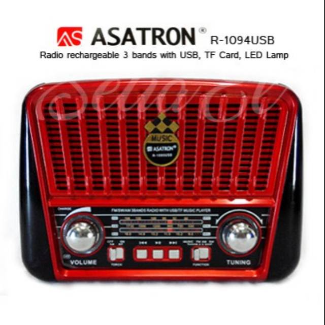 Asatron R-1094 Radio Portable am fm