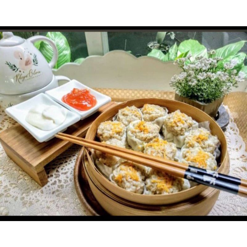 

Dimsum ayam Frozen isi 25pcs + Chilioil
