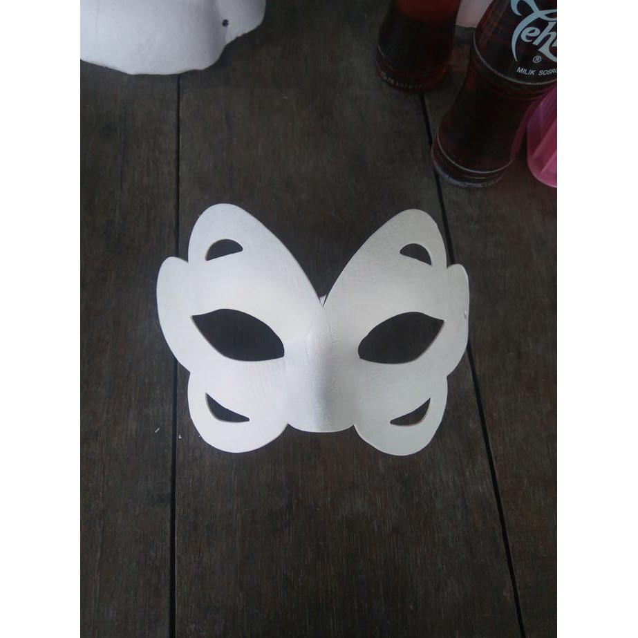 Jual Topeng Lukis Polos Art Craft Pulp Half Face Halloween Shopee