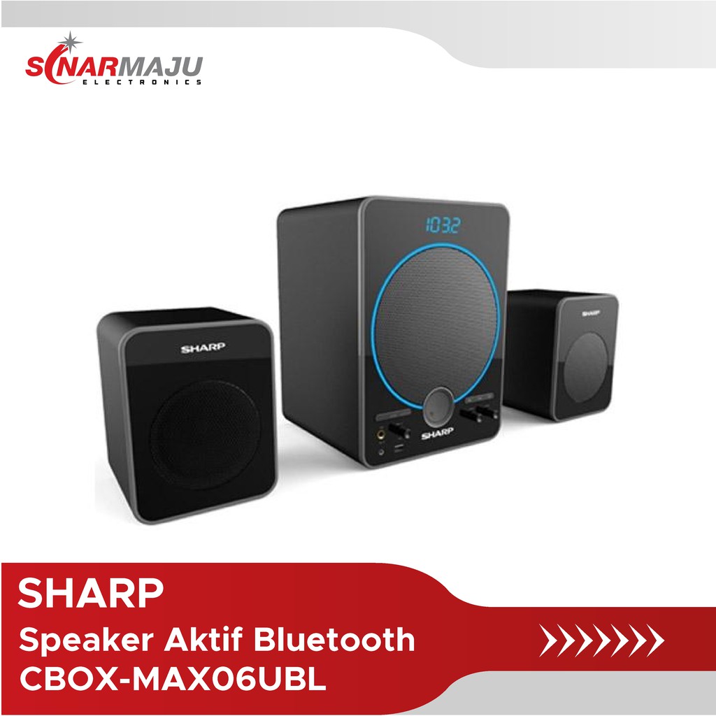 Speaker Aktif Sharp CBOX-MAX06UBL Bluetooth Karaoke