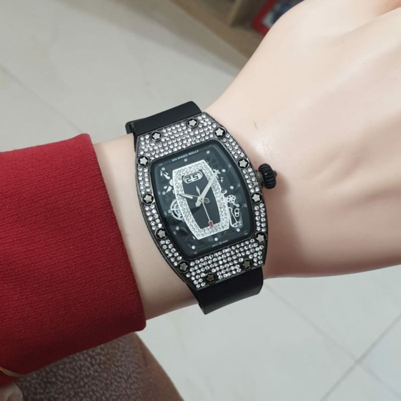 Jam Tangan Wanita RM Richard Mile Super Mewah Tali Rubber Berkwalitas - Jam Tangan Wanita