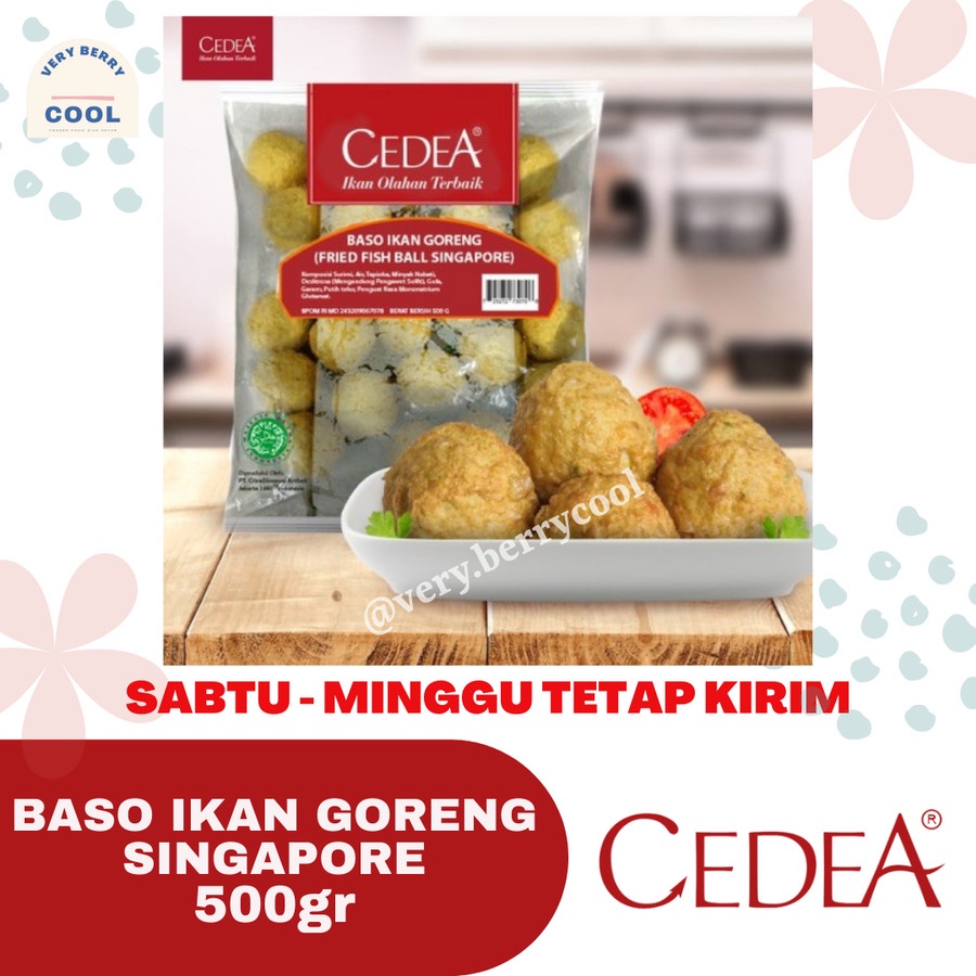 

CEDEA Baso Ikan Goreng Singapore 500gr Bakso Ikan Goreng