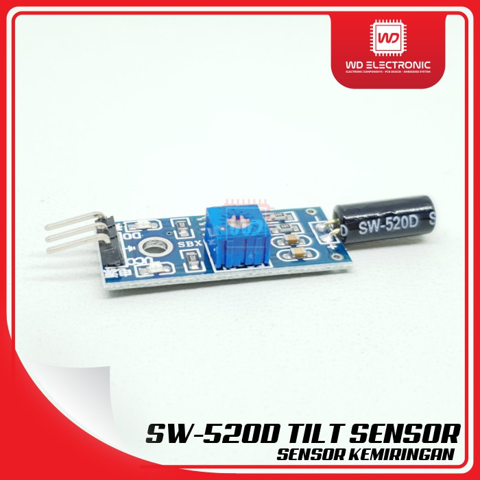 SW520D SW-520 ANGLE TILT 3 PIN SWITCH SENSOR MODULE SENSOR KEMIRINGAN