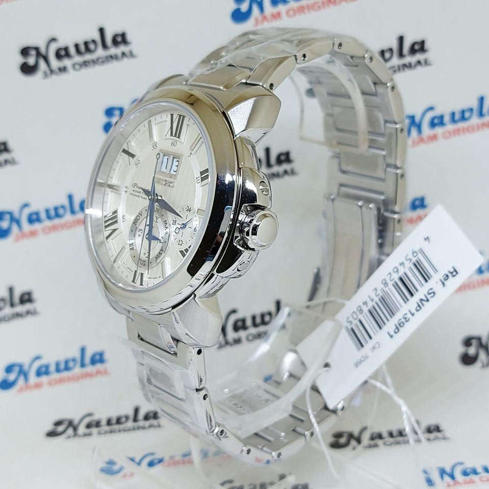 Seiko Premier SNP139P1 Kinetik Perpetual Sapphire - Jam Tangan Pria SNP139