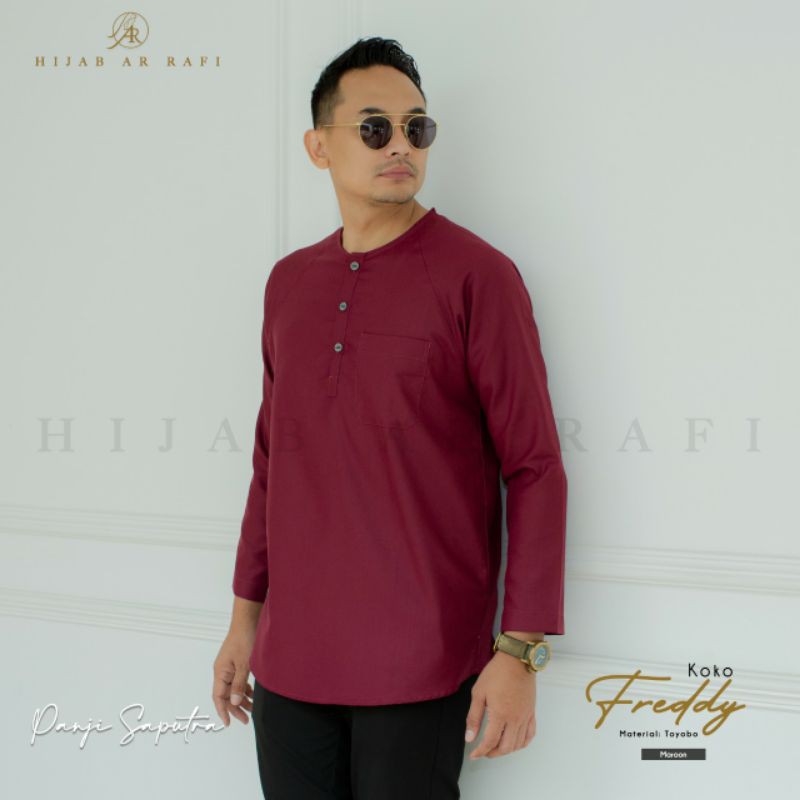 Koko Fredy by Arrafi Hijab/koko lengan panjang/koko modern