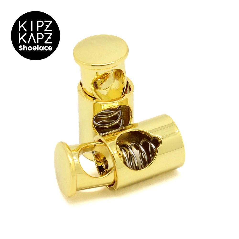 KIPZKAPZ LKM2 Gold Shoe lock lace / Lace Lock - Metal Kunci Tali Sepatu Lock Lace Stopper