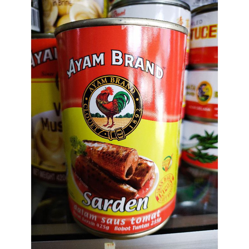 

AYAM BRAND Sarden dalam saus tomat 425gr - Sardines